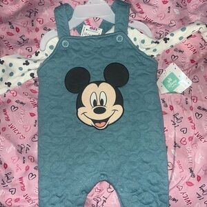 Disney Mickey Mouse Kids One Piece - Teal and White